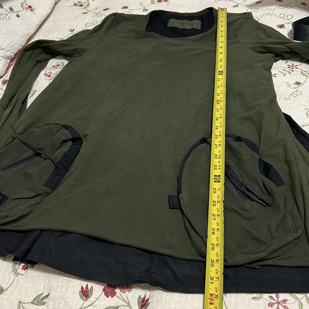 RUNDHOLZ DIP Green & Black Tunic Tied Back Military Utility Size Medium - Picture 13 of 16